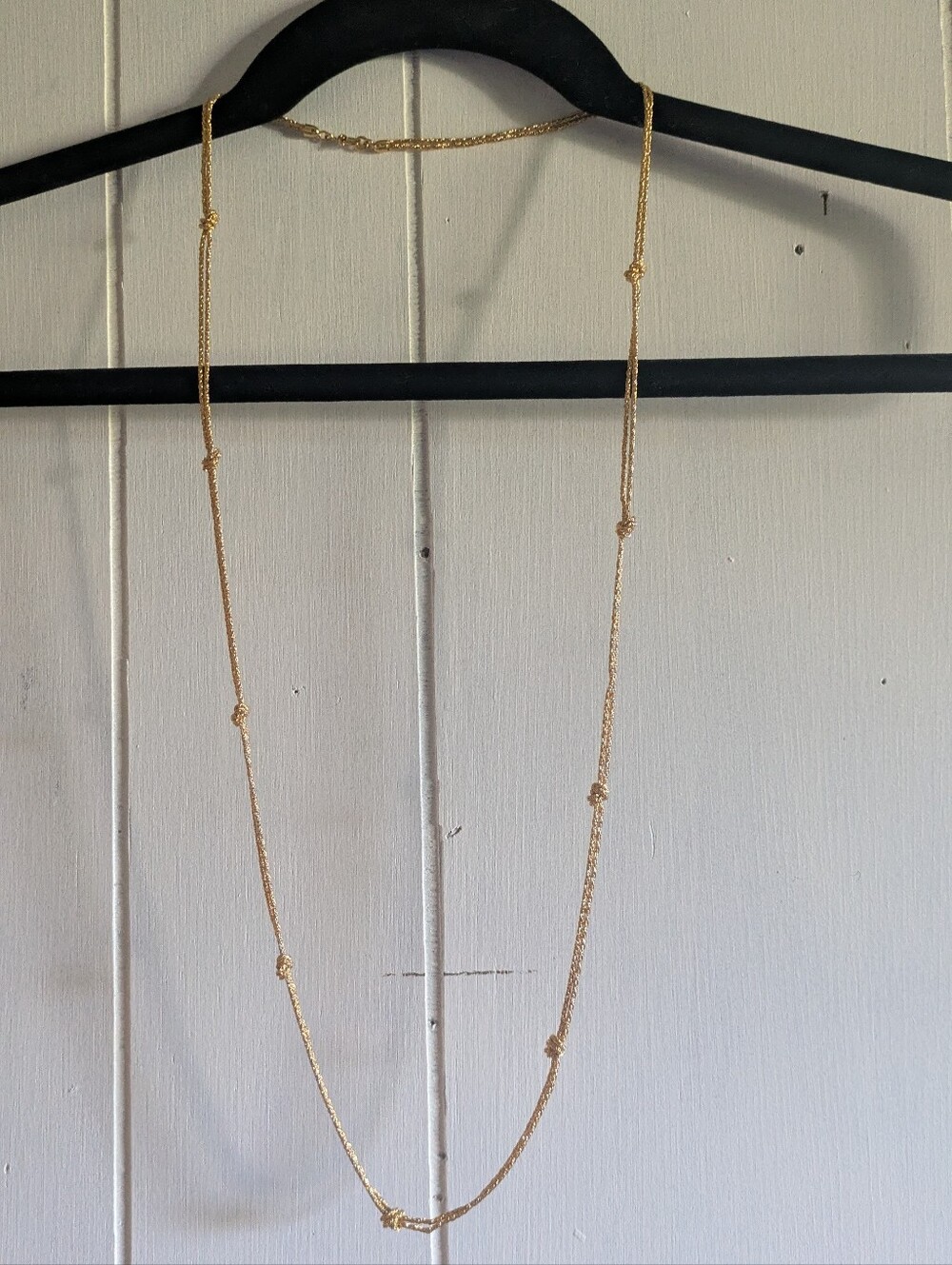 Gold Station Long Necklace - Women Jewelry